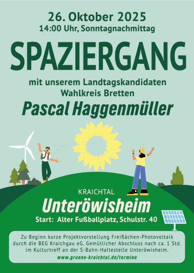 Spaziergang mit Pascal haggenmüller gruene-kraichtal